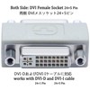 DTECH DVI DVI Converter Extension Adapter DVI-I (24+5) Female to