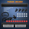 Nilight 40LED Amber Green Emergency Strobe Traffic Advisor Light Bar