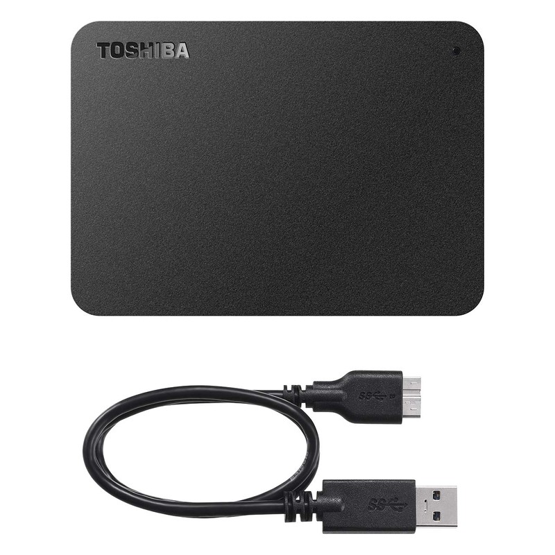 Toshiba Canvio HD-TPA1U3-B/N 1TB USB 3.2 (Gen1) Compatible Portable HDD