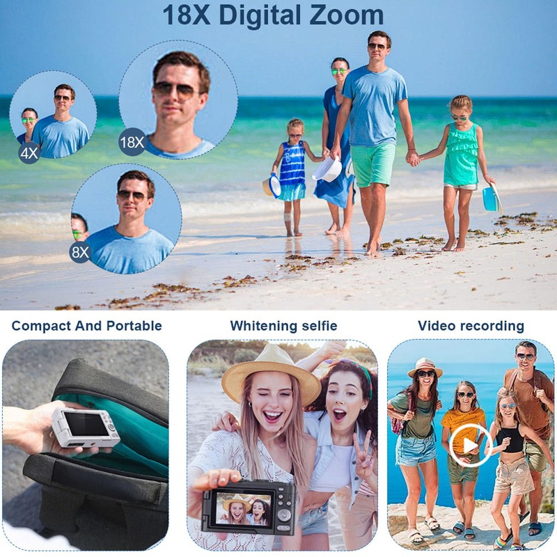 Dpofirs 4K Digital Camera for Photography, Autofocus 48MP Vlogging Camera