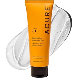 Acure  Limpiador facial iluminador con nutrientes y antioxidantes  Elimina suciedad, grasa y maquillaje, 118 ml                                       
