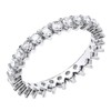 925 Sterling Silver 1.50CT simulated Diamond Full Eternity Ring size