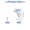 uxcell 1Pcs Glass Shelf Brackets, Adjustable Glass Shelf Glass Clip,