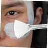 Healvian 2pcs Fan Shaped Facial Mask Brush Comfortable Grip Applicator
