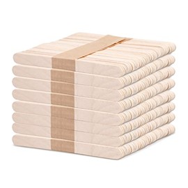 [1000 Count] 4.5 Inch Wooden Multi-Purpose Popsicle Sticks for Crafts, ICES, & Ice Cream