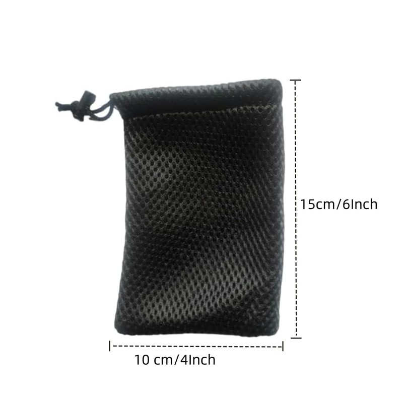 QLXHBOT Nylon Mesh Drawstring Bag, Mesh Bags 10Pcs, Small Storage