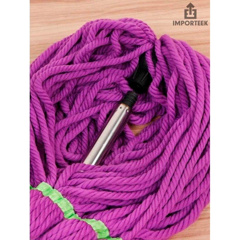 Importeek Trapeador Magico Mechudo Mop Giratorio Auto Exprimible