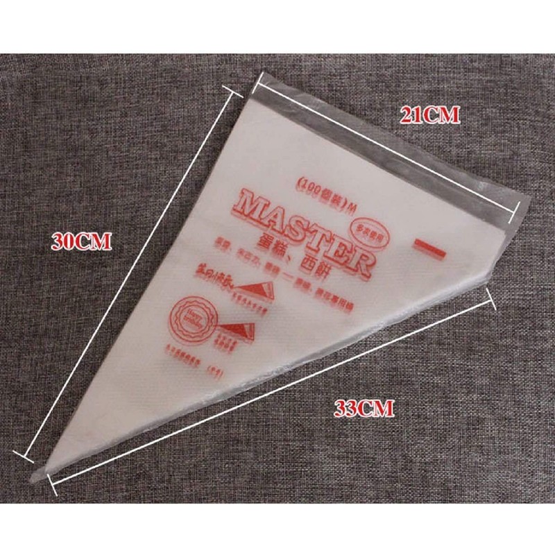 Amandakasa Pastry Bags, 100 Count, Cream Squeezing Bags, Disposable Pastry