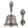 Handcrafted Tibetan Buddhist Temple Meditation Singing Bell with Dorje Vajra