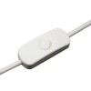 Power Cable with Plug and Switch 1.50 m White Connection