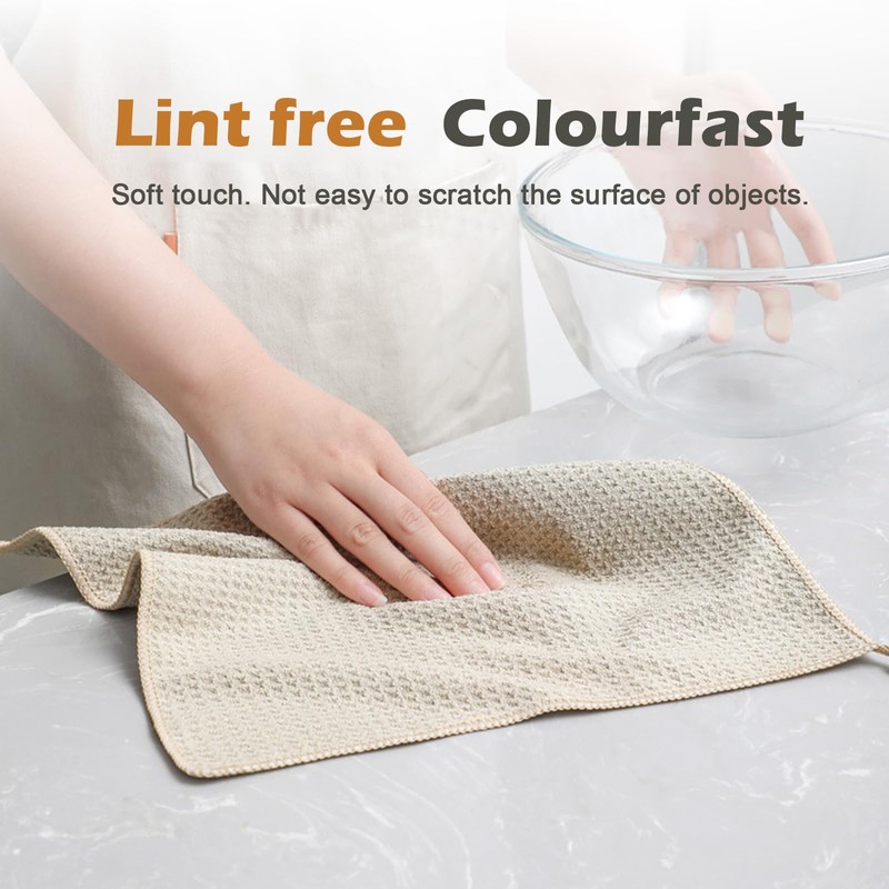 EURSPEUNG Microfibre Cloths, Cleaning Cloths, All-Purpose Microfibre Cloths, Dish Cloths,