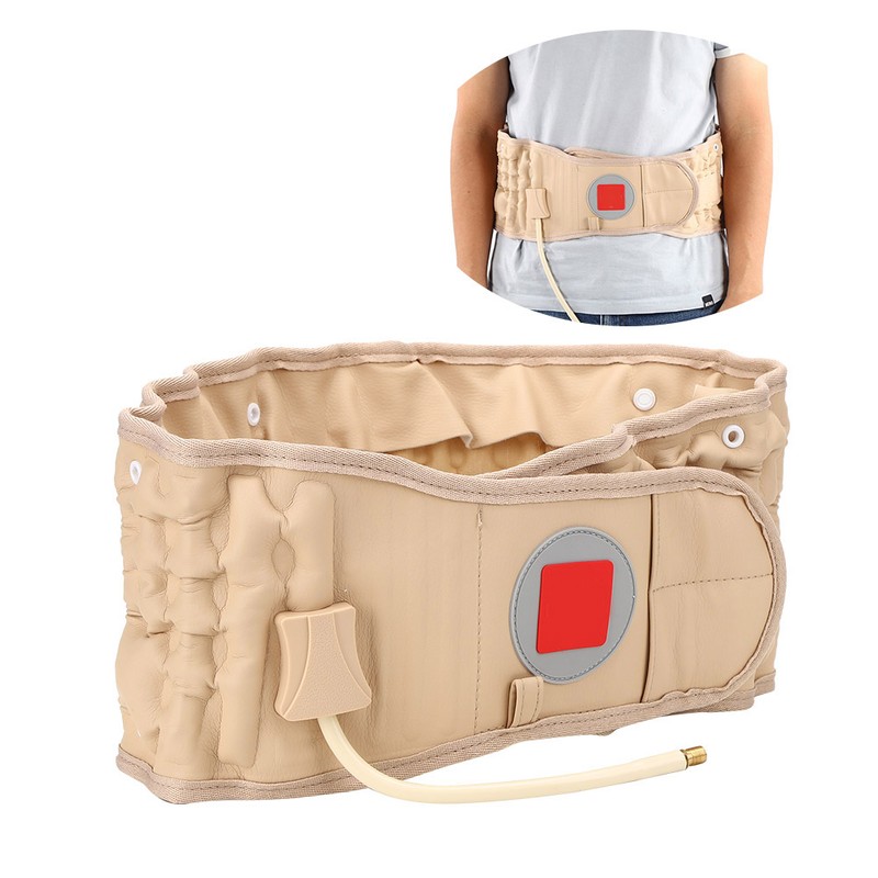 Back Decompression Waist Belt Lumbar Inflatable Traction Belt Air Waist