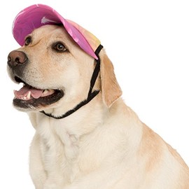 PlayaPup Dog Sun Visor, Palm Tree Pink, Medium