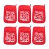 6Pcs Christmas Pot Holders with Pocket Heat Resistant Hot Pad