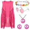 FunMular 60s 70s Outfits for Women Hippie Costume Set Peace