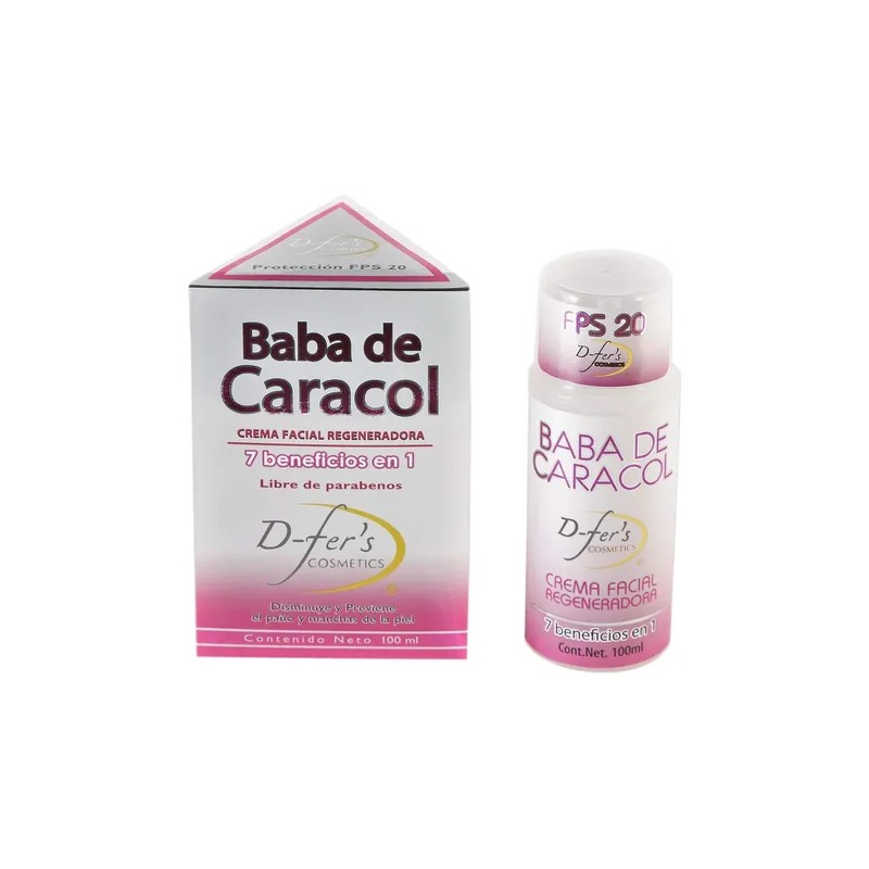 Crema Baba de Caracol D fers 100 ml Hipoalergénica SPF20