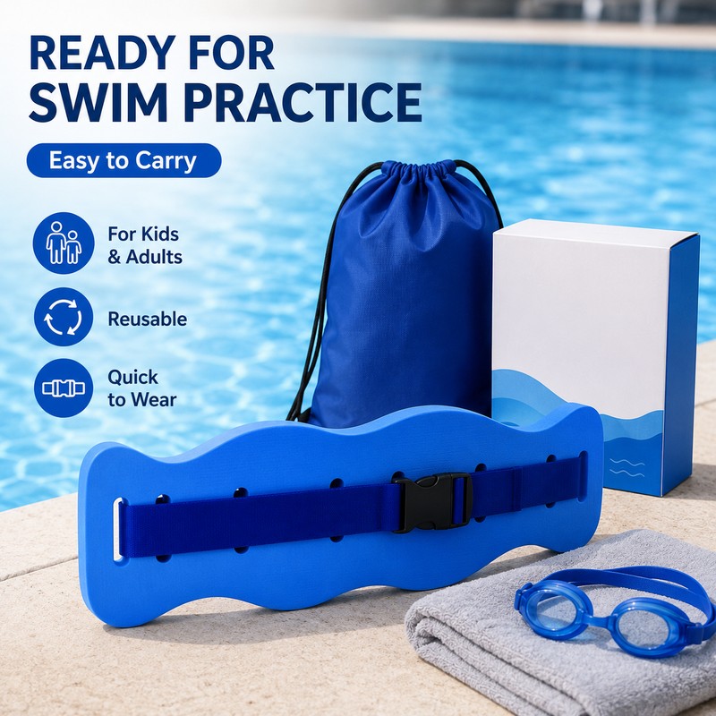 Adjustable Swim Back Float Belt for Training – EVA Buoyancy