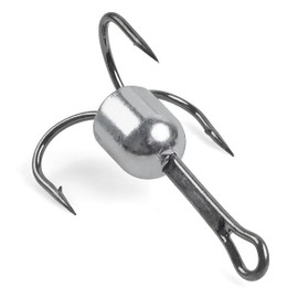 Snagging Trebles Fishing Hooks Fishing Lead Weight Triple Hook Strong Large Format Snagging Weight Fishing Hooks Sea Fishing Saltwater Treble Hooks (6/0-10pcs)