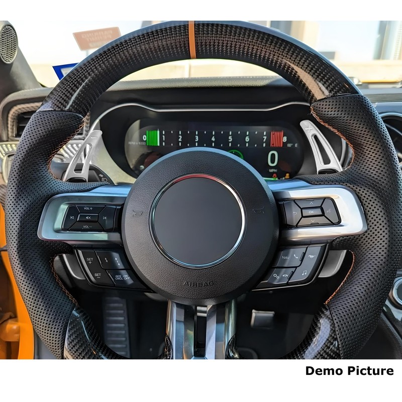 iJDMTOY Gloss Black Finish Larger Paddle Shifter Extensions Compatible with
