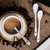 6 Pieces Ceramic White Spoon, Ceramic Spoon, Jam Spoon, Mini