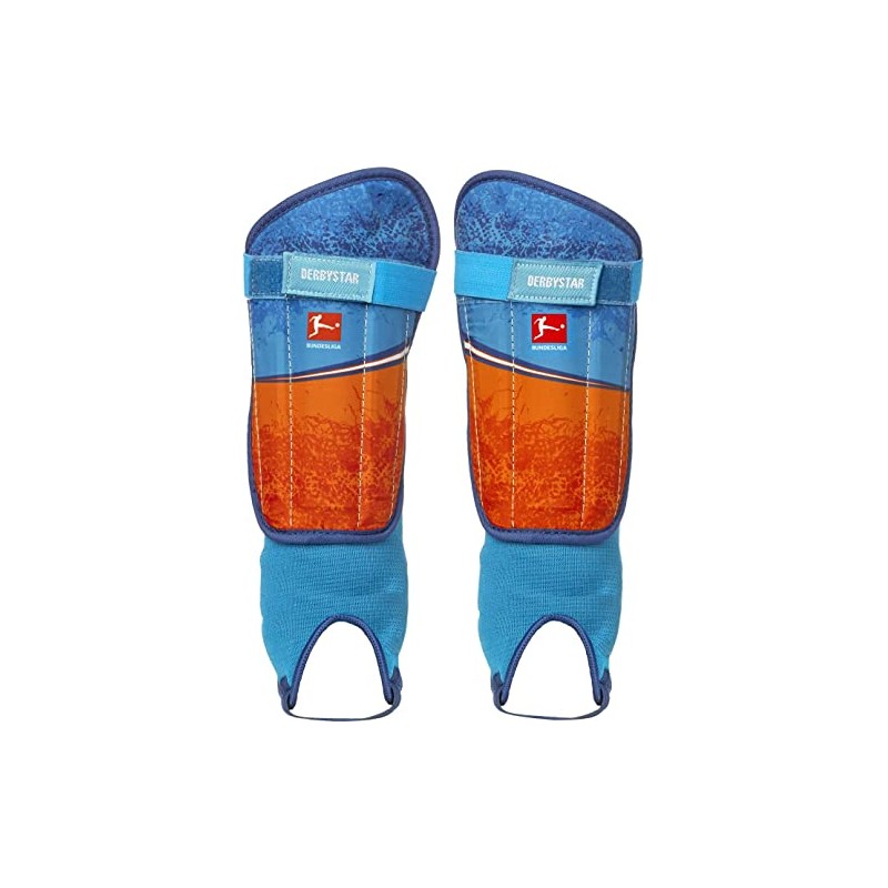 Derbystar Shin Guards-853004 Shin Guards Blau/Orange XXS