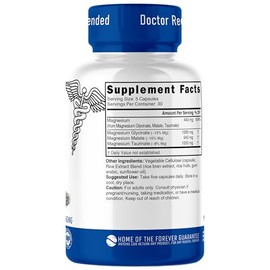 Nature's Fusions- “Nutri Triple Magnesio Complejo 440mg Glicinato de Magnesio, Malato y Taurinato 100% Quelado para