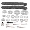 60Pcs/Set Cutting Disc Saw Blade Chuck Set for Electric Drill