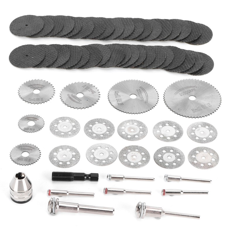 60Pcs/Set Cutting Disc Saw Blade Chuck Set for Electric Drill