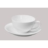HomeVss, Bone China Coupe Shape, Elegance White Royal Cappuccino Cup