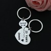 Eilygen Couple Gift 2PCS Matching Couple Keychains 11th 21th Wedding