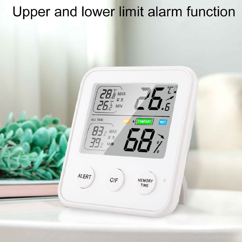LCD Digital Display Thermometer Hygrometer Temperature Humidity Meter Gauge Hygrothermograph