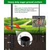 Bird House Pole 109 Inch, Heavy Duty Spiral Ground Auger