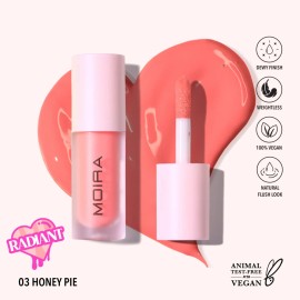 Moira Rubor Líquido Love Steady Liquid Blush, Varios Tonos