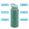 Smash Stainless Steel Reusable 1 litre Water Bottle - Green
