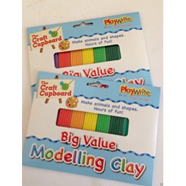 2 x Packs of Modelling Clay Plastercine x 8 Strips 135g each pack