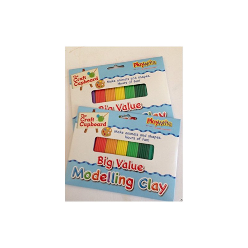 2 x Packs of Modelling Clay Plastercine x 8 Strips