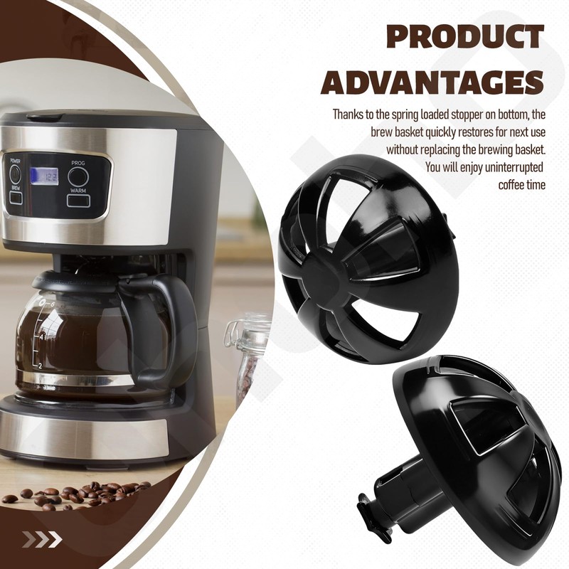 2 Pack Coffee Maker Brew Basket Water Stop Valve Kit