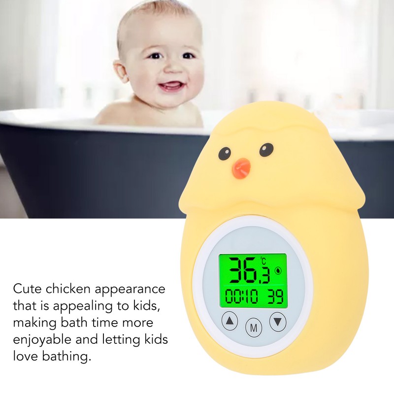 Cartoon Baby Water Thermometer Waterproof Multipurpose Portable Baby Bath Thermometer