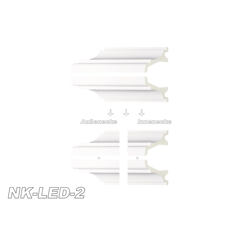 HEXIM LED Inner Corner Outer Corner Made of PU -