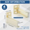 Chunful 2 Pair Rear Drawer Track Socket Back Plates Mounting