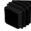 Operitacx 4pcs Square Tube Foot Pad Height Increase Plugs Threaded
