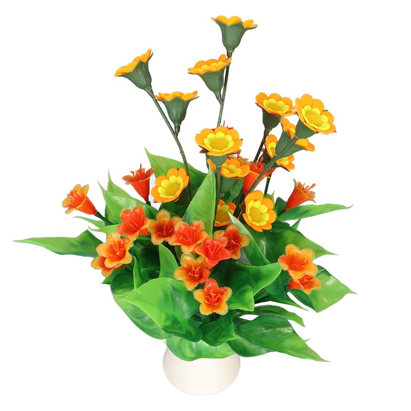 Aquarium Artificial Flower Decoration Simulation Fish Tank Fake Flower Landscaping