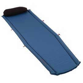 Coleman Silverton Self-Inflating Sleeping Pad, Lightweight Camping Pad with Pillow, Comfortable Sleeping Mat with Side Bumpers, Easy Inflation