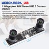 G Double Lens USB Camera Module 960p 60fps 3D Stereo