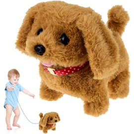 Toy Dogs for 1-6 Year Old Boys Girls Walking Dog Toys for Kid Age 2 3 4 5 Electronic Interactive Walking Barking Dog Toys Gifts for 1-3 Year Old Boys Girls Birthday Gift Present 2 3 4 5 Years Old