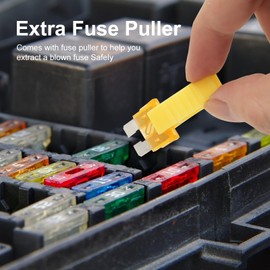 Nayoto 1011pcs Car Fuse Kit – 410pc Standard, 410pc Mini & 185pc Micro Fuses (2a-40a). Includes 2 Pullers, 2 Testers & 2 Clips. Works with Cars, Trucks, Rvs, Boats & Motorcycles (1011)