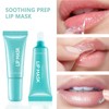 2Pcs Cooling Peel Off Lip Mask,Clear Lip Balm Gentle Exfoliator