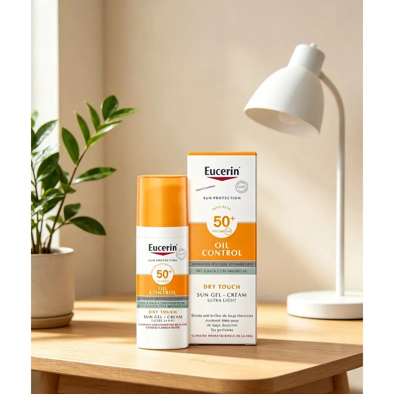 Eucerin Protector Solar FPS 50 Oil Control 50ml Gel-Crema Toque