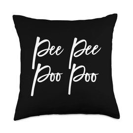 Peepee Poopoo Throw Pillow