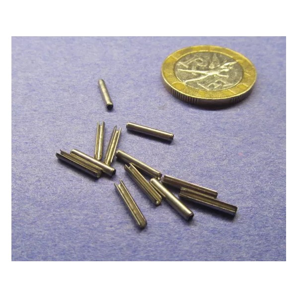 Unbranded 18-8 Stainless Steel Slotted Metric Spring Pin M1.5 Dia